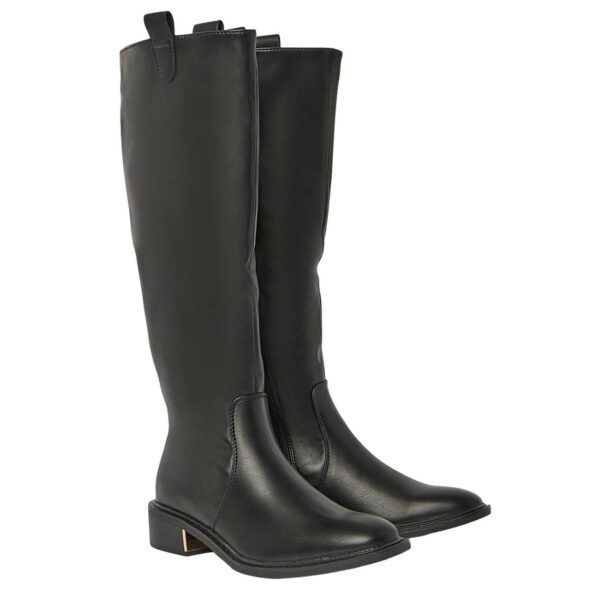 Principles Womens/Ladies Kandy Classic Suedette Knee-High Low Heel Riding Boots (3 UK) (Black)