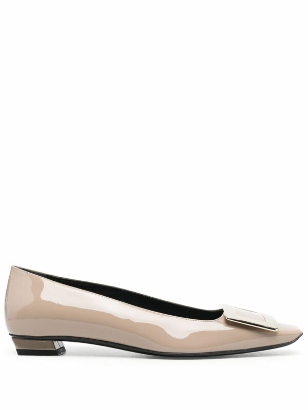 ROGER VIVIER- Belle Vivier Patent Leather Ballet Flats