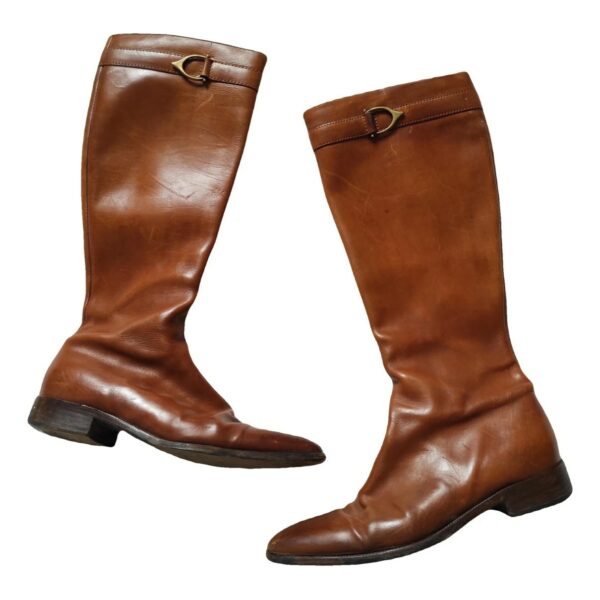 Ralph Lauren Pony-style calfskin riding boots