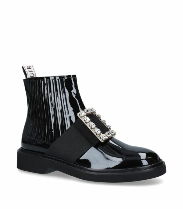 Roger Vivier Crystal-Embellished Chelsea Viv' Rangers Boots