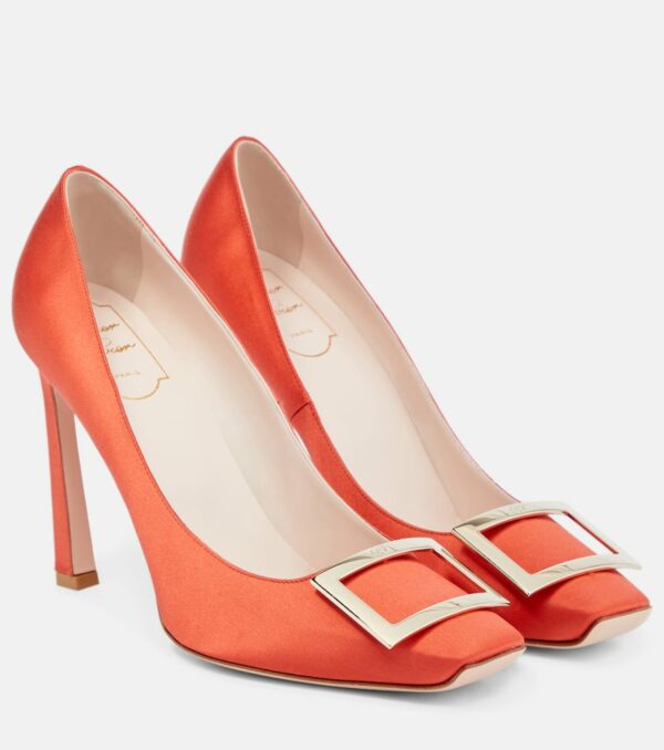 Roger Vivier Trompette satin pumps