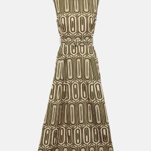 'S Max Mara Andreis printed cotton poplin midi dress