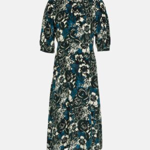 'S Max Mara Bronzo floral silk crêpe midi dress