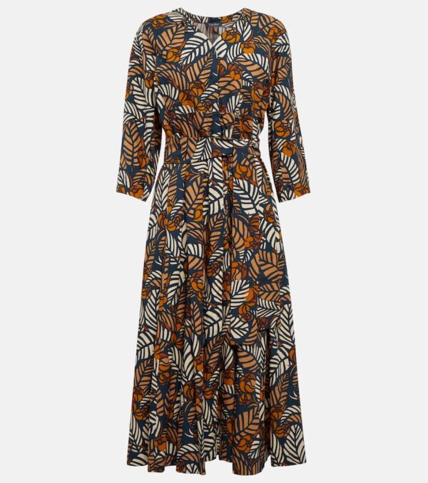 'S Max Mara Mantide printed cotton midi dress