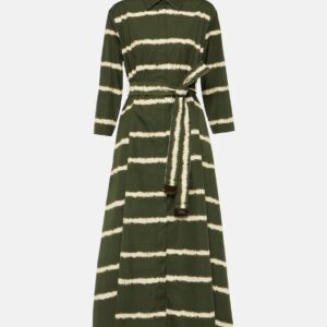 'S Max Mara Olanda striped cotton midi dress