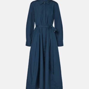 'S Max Mara Patty pleated cotton midi dress