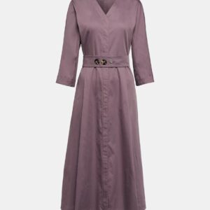 'S Max Mara Pleated cotton midi dress