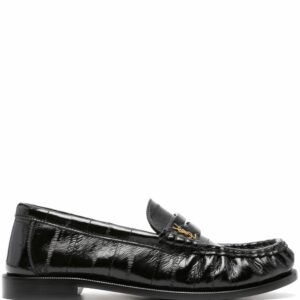 SAINT LAURENT- Le Loafer Leather Slippers