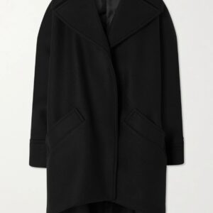 SAINT LAURENT - Oversized Wool Coat - Black