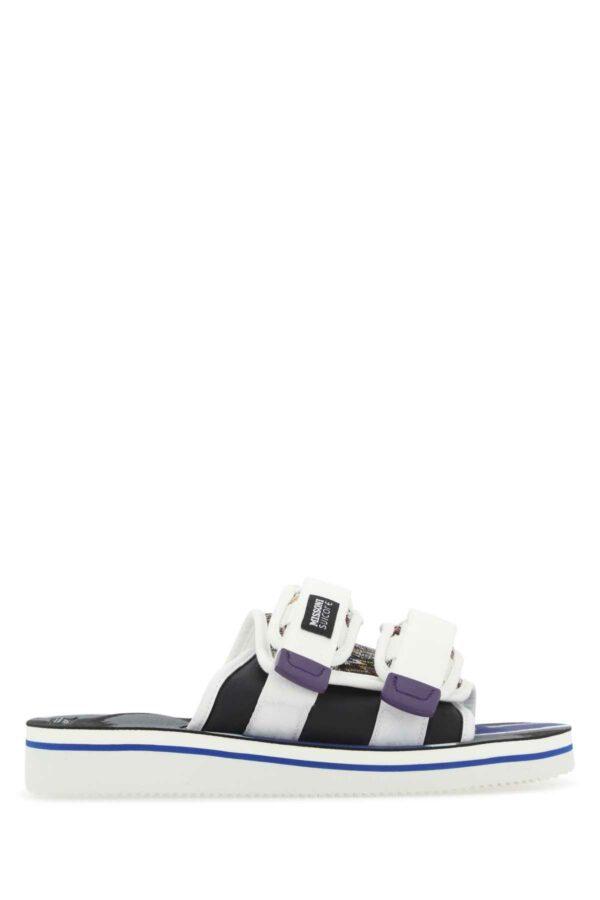 SUICOKE Multicolor Fabric Moto-cab Slippers