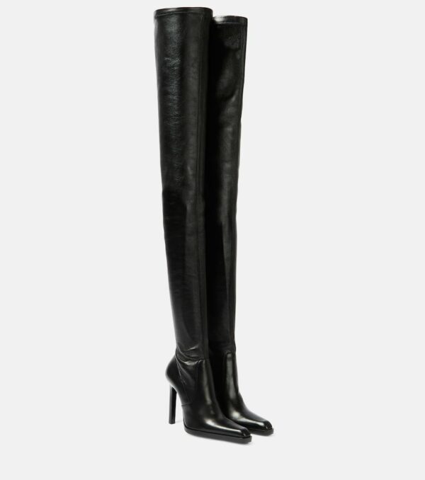 Saint Laurent Nina 110 leather over-the-knee boots