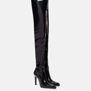 Saint Laurent Nina patent leather over-the-knee boots