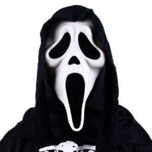 (Scream) Adult Scream Suit Mask Ghost Face Cosplay Halloween Dress Party Decor Accessory