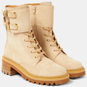 See By Chloé Mallory suede lace-up boots