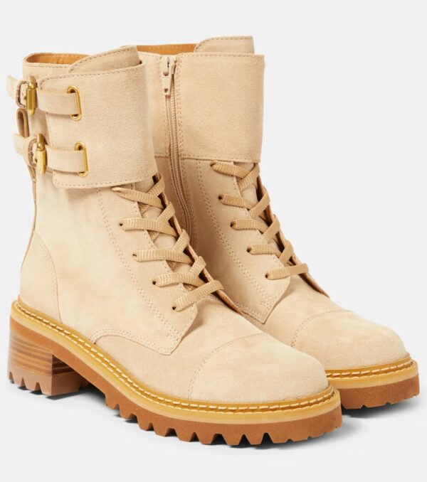 See By Chloé Mallory suede lace-up boots