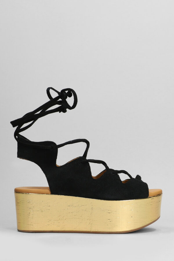 See by Chloé Liana Wedges In Black Suede