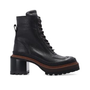 See by Chloé Mahalia Leather Lace-up Boots