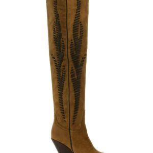 Sonora Camel Suede Hermosa Twist Over-the-knee Boots