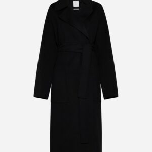 SportMax Polka Belted Wool Coat