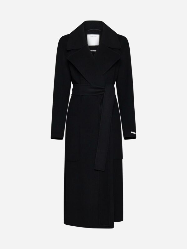 SportMax Veleno Belted Wool Coat