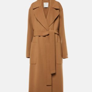 Sportmax Veleno belted virgin wool coat