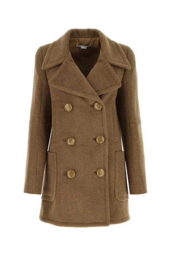 Stella McCartney Brown Wool Coat