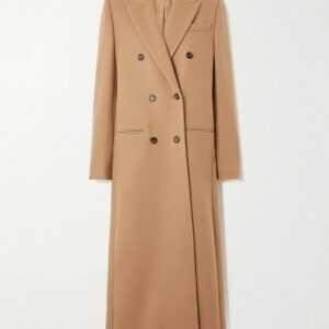 Stella McCartney - Double-breasted Wool Coat - Camel