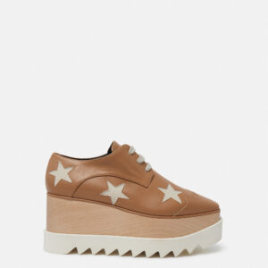 Stella McCartney - Elyse Stars Platform Shoes, Woman, Butterscotch, Size: 39h