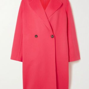 Stella McCartney - + Net Sustain Iconic Double-breasted Wool Coat - Pink