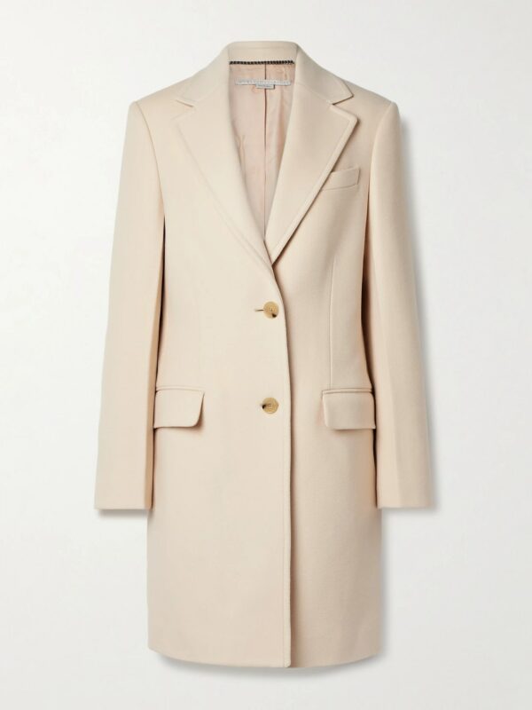 Stella McCartney - + Net Sustain Iconic Wool Coat - Cream