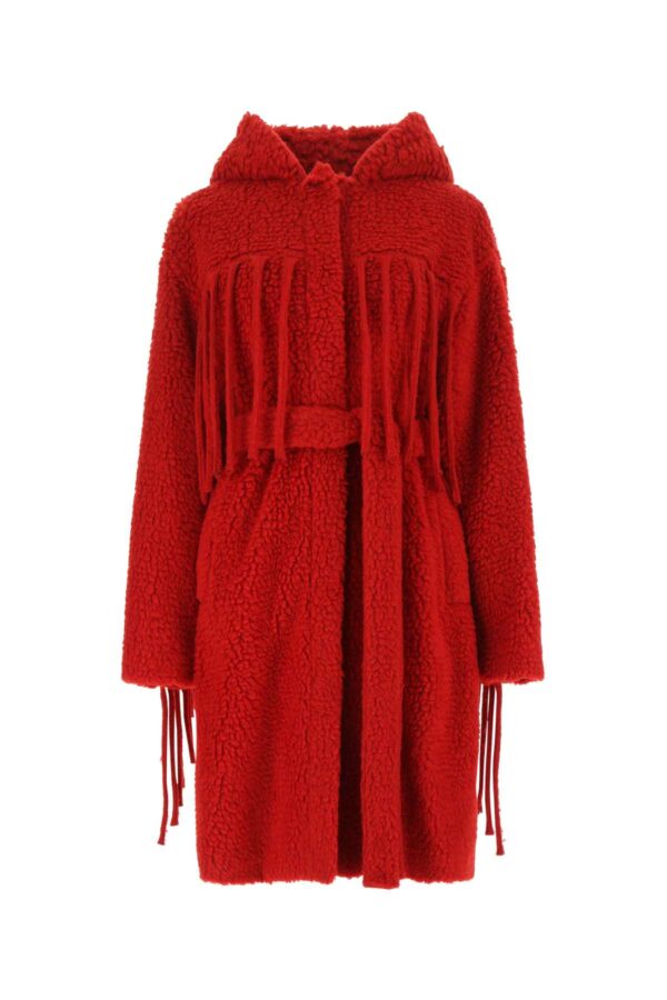 Stella McCartney Red Teddy Coat