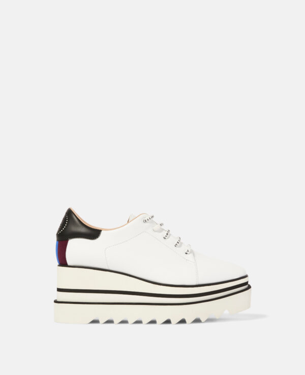 Stella McCartney - Sneak-Elyse Platform Shoes, Woman, White, Size: 36h