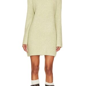 Steve Madden Abbie Sweater Dress in Sage. Size L, M, XL.