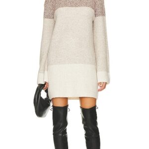 Steve Madden Meghan Sweater Dress in Taupe. Size S.