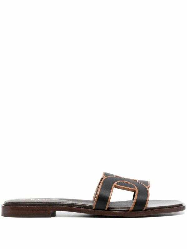 TOD'S- Leather Flat Sandals