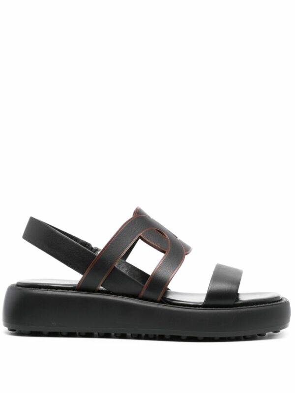 TOD'S- Leather Platform Sandals