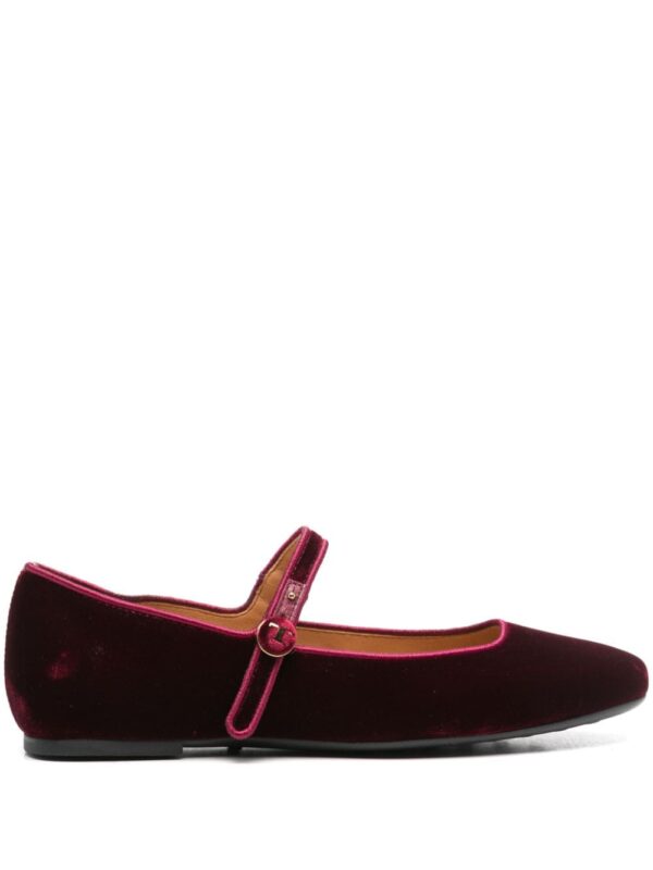 TOD'S- Velvet Ballet Flats