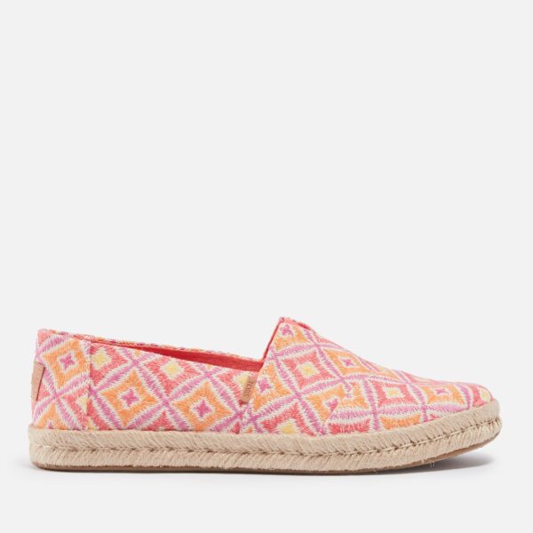 TOMS Women's Alpargata 2.0 Harlequin Canvas Espadrilles - UK 4