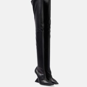 The Attico Cheope leather over-the-knee boots