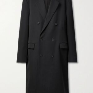 The Row - Andy Oversized Double-breasted Wool Coat - Black