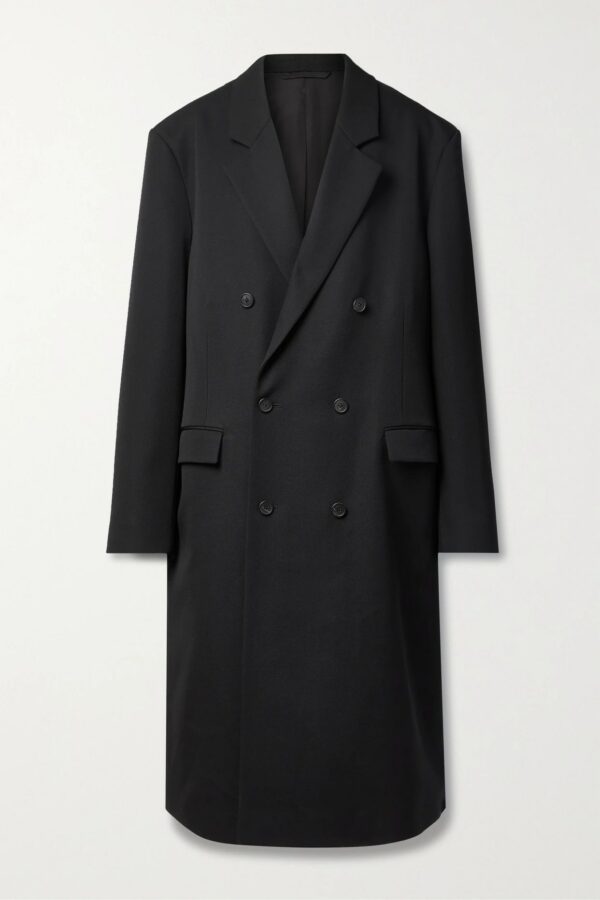 The Row - Andy Oversized Double-breasted Wool Coat - Black