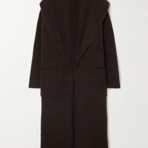 The Row - Daelan Oversized Ribbed Wool Coat - Brown