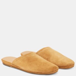 The Row Franco suede slippers