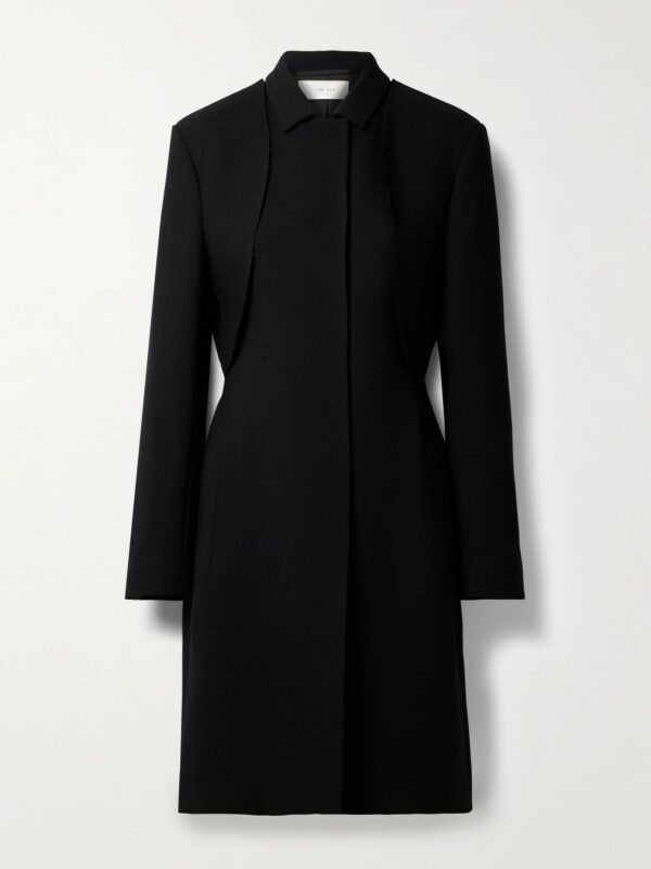 The Row - Holmes Layered Wool Coat - Black