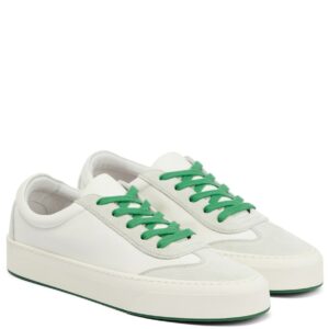 The Row Marley suede-paneled leather sneakers