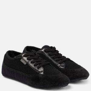 The Row Owen City leather-trimmed sneakers