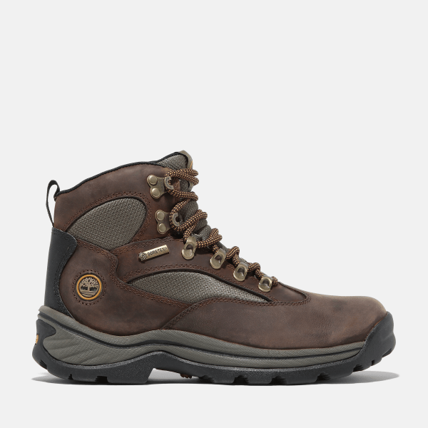 Timberland - Chocorua Mid Lace-Up Hiking Boot with Gore-Tex Bootie for Women in Dark Brown, Woman, Brown, Size: 6.5