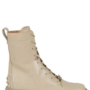 Tod's Logo-plaque Lace-up Ankle Boots