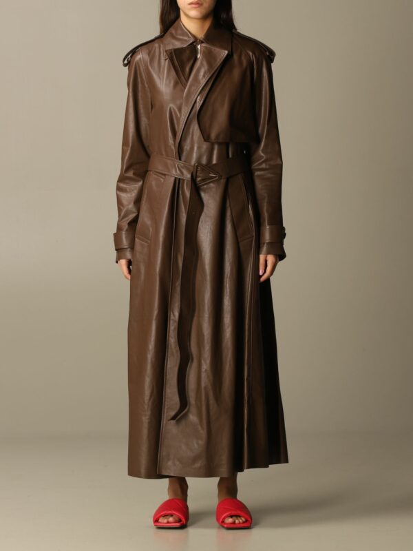 Trench Coat BOTTEGA VENETA Woman color Dark