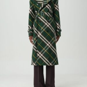 Trench Coat BURBERRY Woman color Green